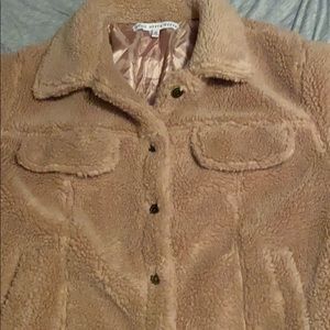 Fuzzy brown jacket